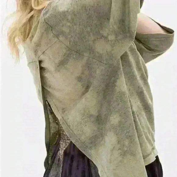 Women’s Embellished Top Size Small Fairy Boho Artsy Lagenlook Green Hippie - Picture 7 of 10